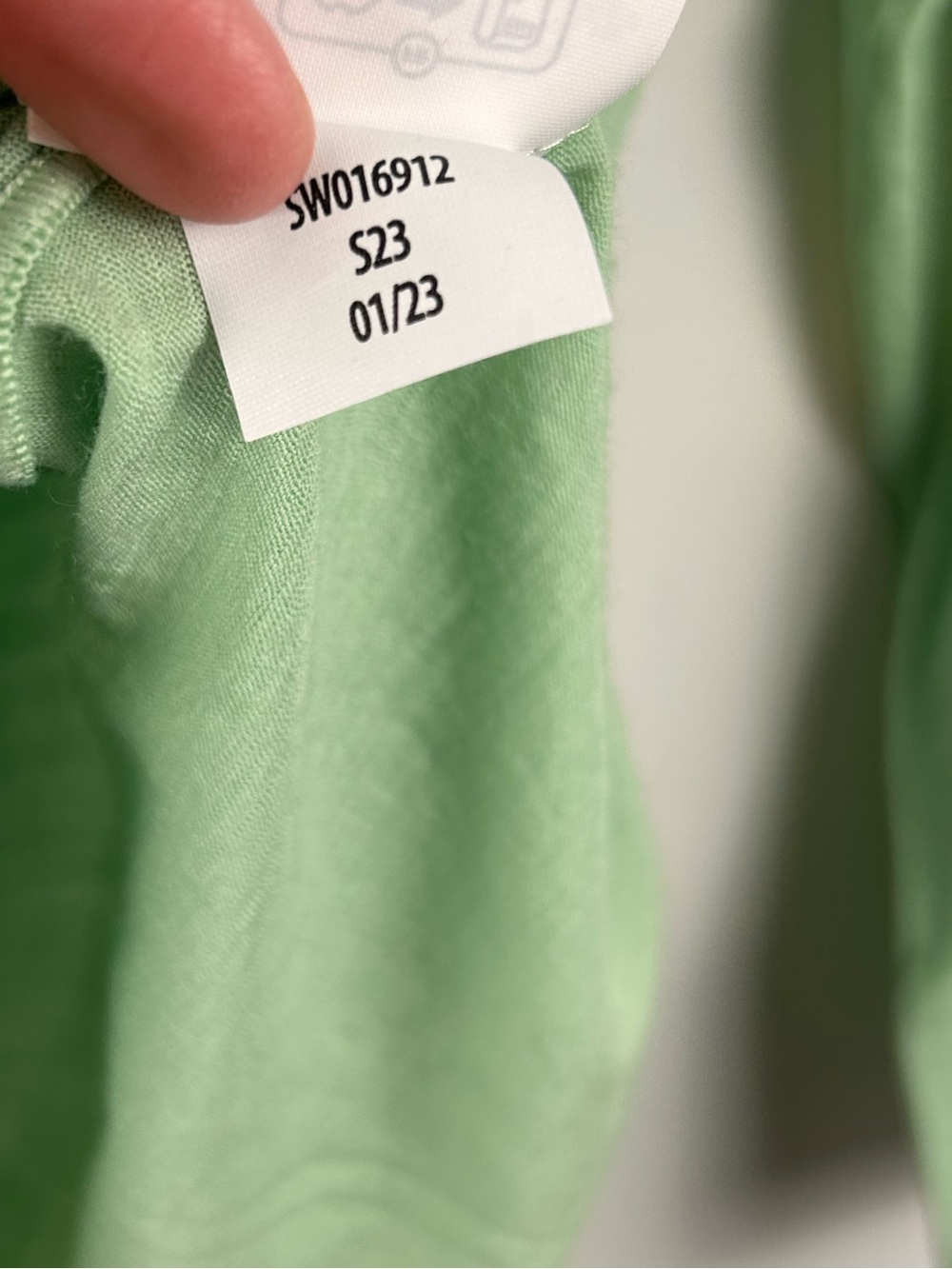 Smartwool Merino Wool Long Sleeve Base Layer Top Light Green Women’s XS - Picture 7 of 7
